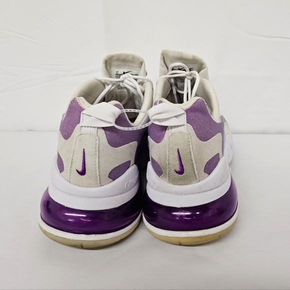 Nike Air Max 270 React Sneakers - White, Blue, Purple - Picture 6 of 12